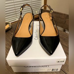 Calvin Klein Kitten Slingback Pumps